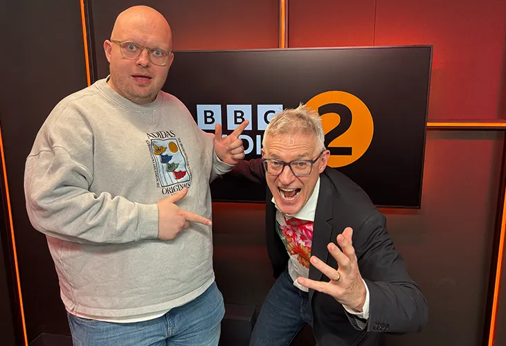 Me with Jeremy Vine on BBC Radio 2